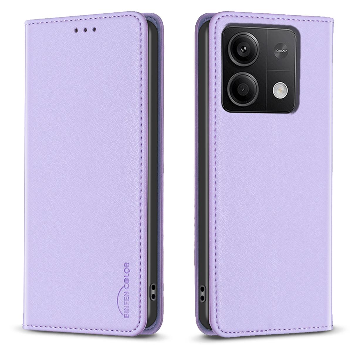 BINFEN COLOR BF18 For Xiaomi Redmi Note 13 5G Leather Cover Magnetic Closure Flip Phone Case Purple
BINFEN COLOR BF18 For Xiaomi Redmi Note 13 5G Leather Cover Magnetic Closure Flip Phone Case Purple