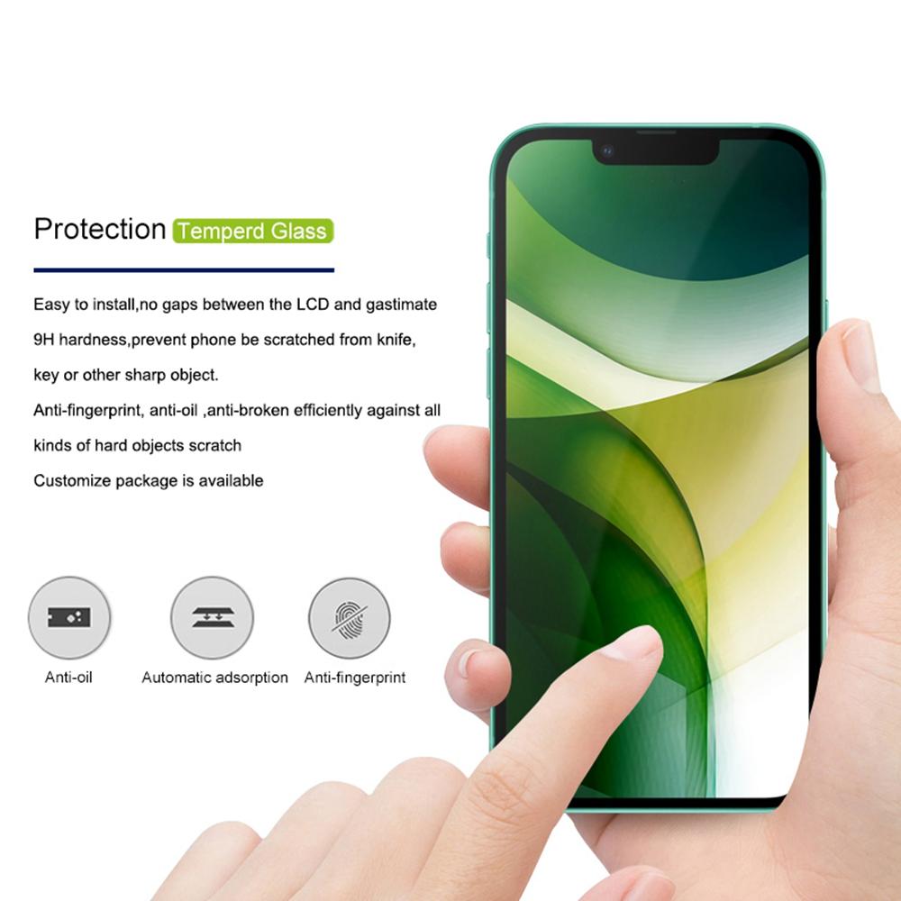 MOCOLO HD шовкова друкована суцільна захисна плівка для iPhone 13/13 Pro/14, повний екран, повний клей, 9H загартоване скло, захисна плівка для екрану Black
MOCOLO HD шовкова друкована суцільна захисна плівка для iPhone 13/13 Pro/14, повний екран, повний клей, 9H загартоване скло, захисна плівка для екрану Black