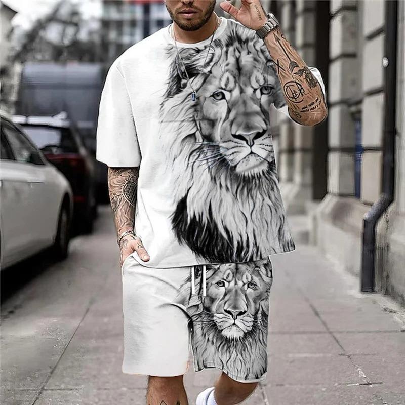 Summer 2025 new men s casual set, street fashion and comfortable T-shirt, 3D digital print pattern, outdoor sports running short S
Summer 2025 new men s casual set, street fashion and comfortable T-shirt, 3D digital print pattern, outdoor sports running short S