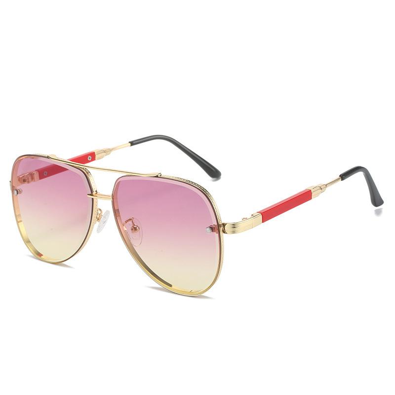 2025 New In Vintage Pilot Sunglasses for Women Modern Fashionable Square Golden Edged Purple Gradient Lens Glasses Gift
2025 New In Vintage Pilot Sunglasses for Women Modern Fashionable Square Golden Edged Purple Gradient Lens Glasses Gift