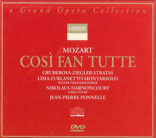 DVD NIKOLAUS HARNONCOURT - Mozart: Cosi Fan Tutte VDI82752 LONDON Japan Classical Used
DVD NIKOLAUS HARNONCOURT - Mozart: Cosi Fan Tutte VDI82752 LONDON Japan Classical Used