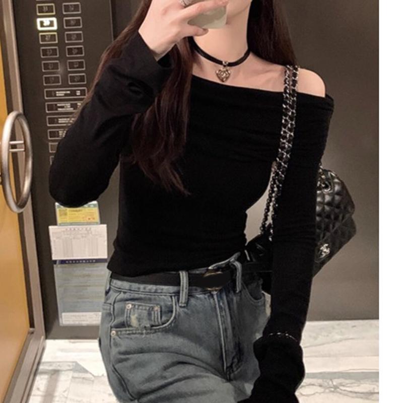 Сексуальная женская футболка с открытыми плечами и длинным рукавом, черные топы, элегантные однотонные облегающие футболки на осень/зиму, новая короткая красная футболка Spicy Girl 2907 M чёрный
Сексуальная женская футболка с открытыми плечами и длинным рукавом, черные топы, элегантные однотонные облегающие футболки на осень/зиму, новая короткая красная футболка Spicy Girl 2907 M чёрный