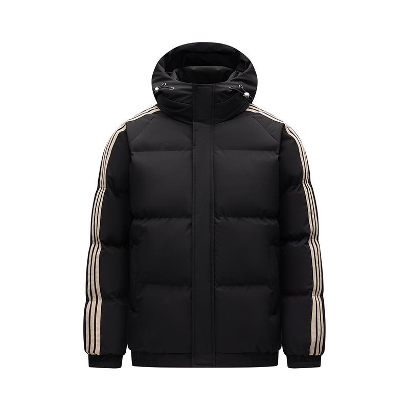 2025 winter new three-bar thickened thermal hooded cotton clothes, couples with the same coat, solid color cotton-padded clothes M чорний
2025 winter new three-bar thickened thermal hooded cotton clothes, couples with the same coat, solid color cotton-padded clothes M чорний