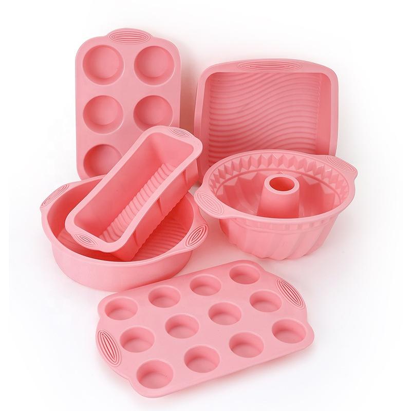 Hot Nonstick Food Grade Silicone Cake Mould Set Reusable Silicone Cake Baking Tray For Kitchen Baking рожевий
Hot Nonstick Food Grade Silicone Cake Mould Set Reusable Silicone Cake Baking Tray For Kitchen Baking рожевий