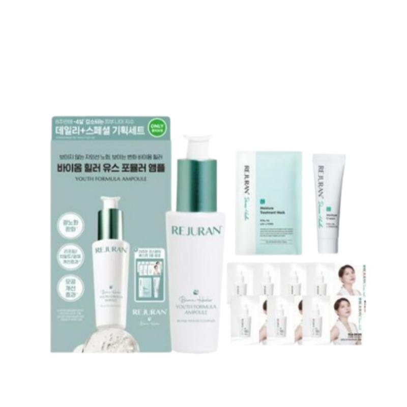 Rejuran Biome Healer Youth Formula Ampoule 30ml Set (+Derma Healer Ampoule 1ml*7 + Derma Healer Cream 10g + Derma Healer Mask 23ml)
Rejuran Biome Healer Youth Formula Ampoule 30ml Set (+Derma Healer Ampoule 1ml*7 + Derma Healer Cream 10g + Derma Healer Mask 23ml)
