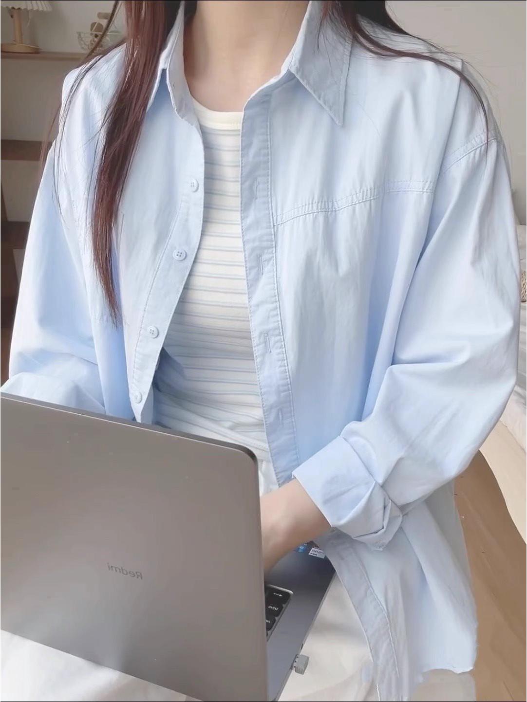 2025 Women s Lightweight Long-Sleeve Cotton Shirt - Blue, Spring/Summer Commute & Sun Protection XL for 115-130 jin
2025 Women s Lightweight Long-Sleeve Cotton Shirt - Blue, Spring/Summer Commute & Sun Protection XL for 115-130 jin