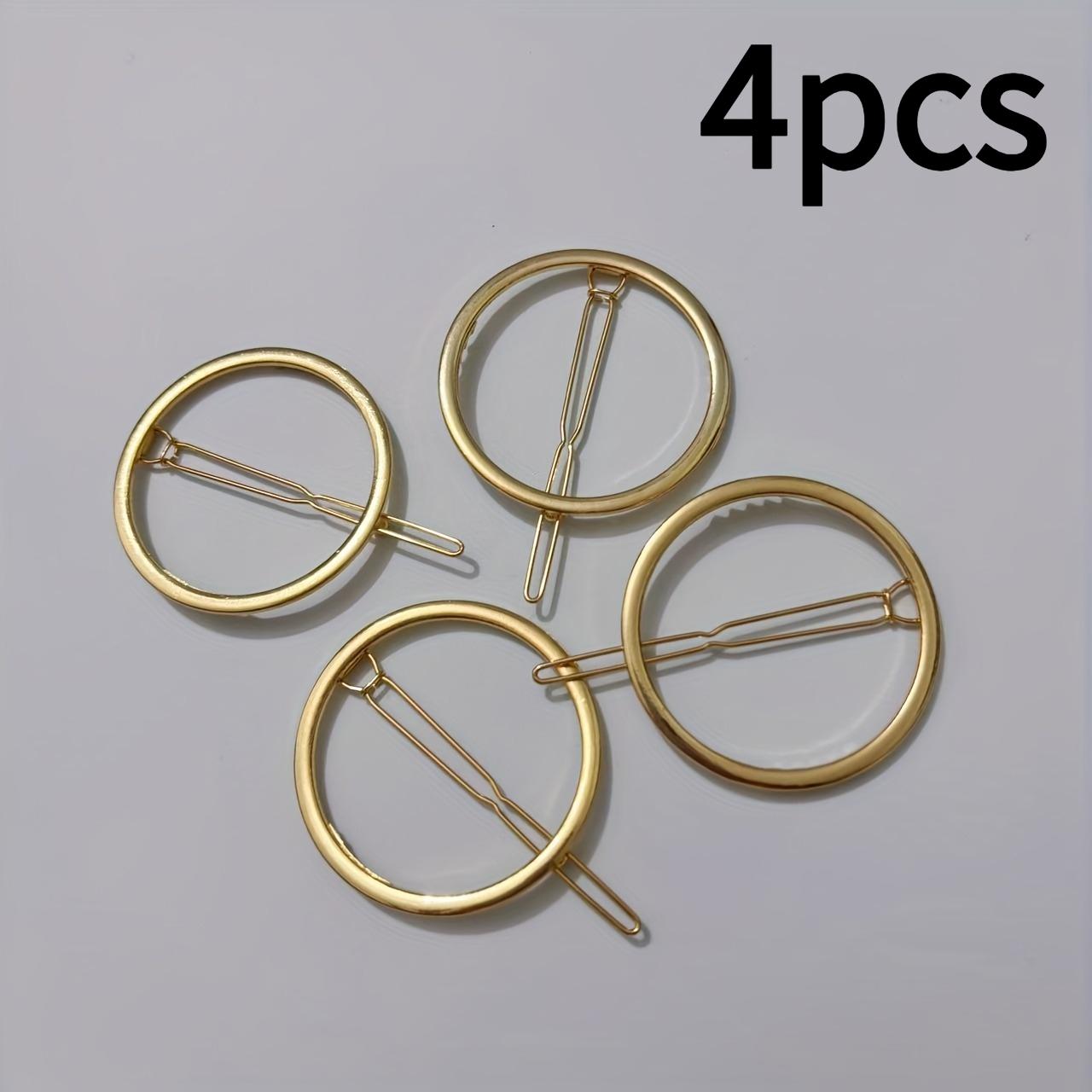 4pcs Elegant Round Hair Clips|Durable Golden Hair Accessories for Women and Men,Sturdy Hold for Daily,Cute Hair Ornaments
4pcs Elegant Round Hair Clips|Durable Golden Hair Accessories for Women and Men,Sturdy Hold for Daily,Cute Hair Ornaments