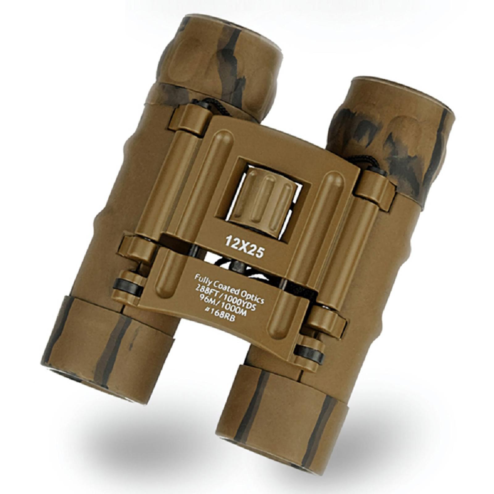 Щоденний водонепроникний камуфляжний бінокль KKmoon 12×25 BAK4, високе збільшення, висока роздільна здатність для подорожей на природі
