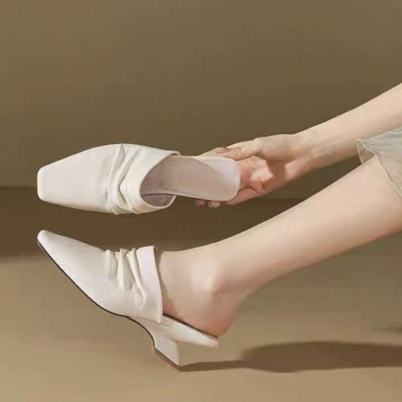 French Square-toe Pleated Women s Outer Slippers Spring and Summer New Shallow Mouth Wrapped Head Half Drag 42 бежевий
French Square-toe Pleated Women s Outer Slippers Spring and Summer New Shallow Mouth Wrapped Head Half Drag 42 бежевий