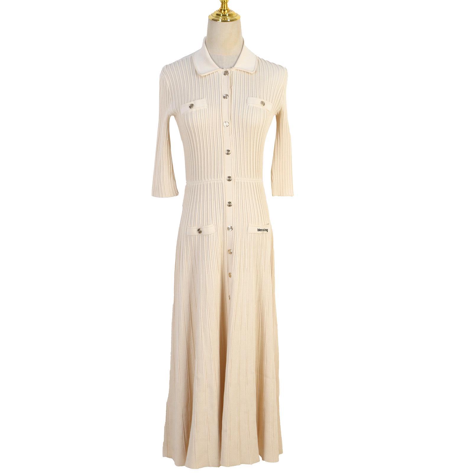 S Family French Socialite Daughter Elegant Slim Fit Knitted Long Dress - Spring/Summer Edition Large
S Family French Socialite Daughter Elegant Slim Fit Knitted Long Dress - Spring/Summer Edition Large