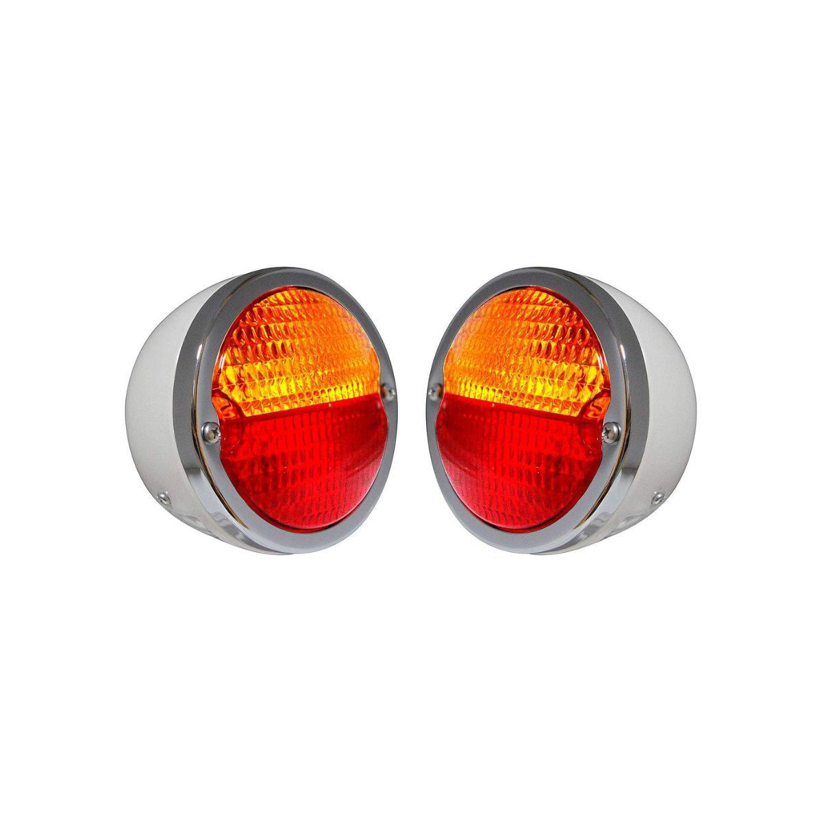 Apsmotiv 12V White Duolamp Tail Light Rear Stop Indicator Turn Signals & License Plate Amber Red Lens Chrome Ring for Ford Model A Hot Street Rat Rod
Apsmotiv 12V White Duolamp Tail Light Rear Stop Indicator Turn Signals & License Plate Amber Red Lens Chrome Ring for Ford Model A Hot Street Rat Rod