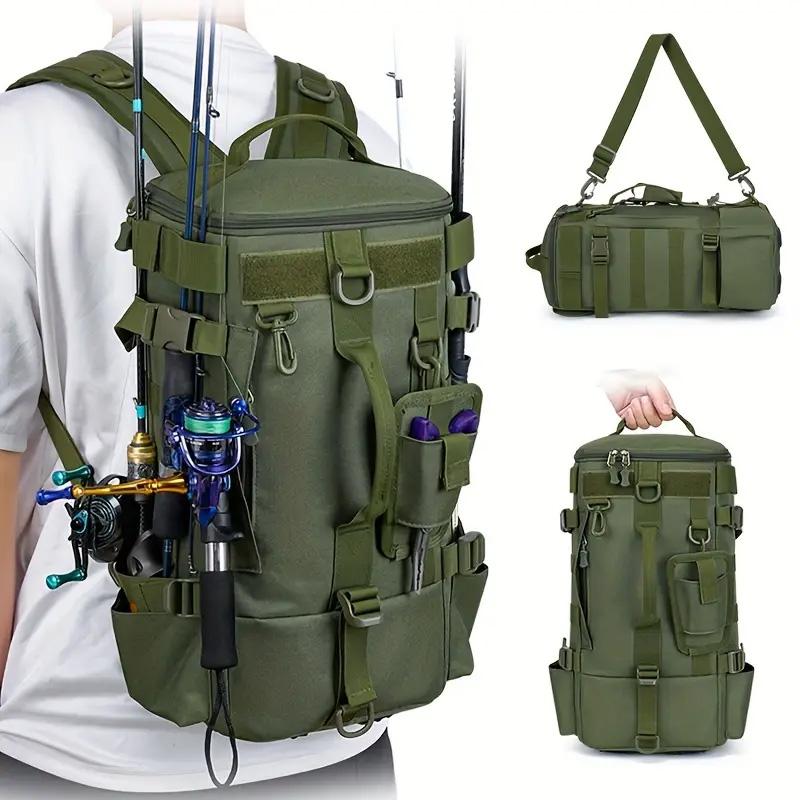 Tactical Fishing Lure Camping Backpack Multifunctional Fish Box Tackle Storage With Rod Holder Equipment Storage Outdoor Men Bag
Tactical Fishing Lure Camping Backpack Multifunctional Fish Box Tackle Storage With Rod Holder Equipment Storage Outdoor Men Bag