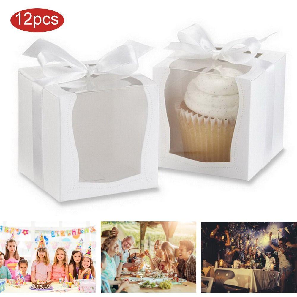 12pcs Gift Removable Inner Tray Packaging Portable Cup Cake Box Muffin Box Cupcake Boxes with Window
12pcs Gift Removable Inner Tray Packaging Portable Cup Cake Box Muffin Box Cupcake Boxes with Window