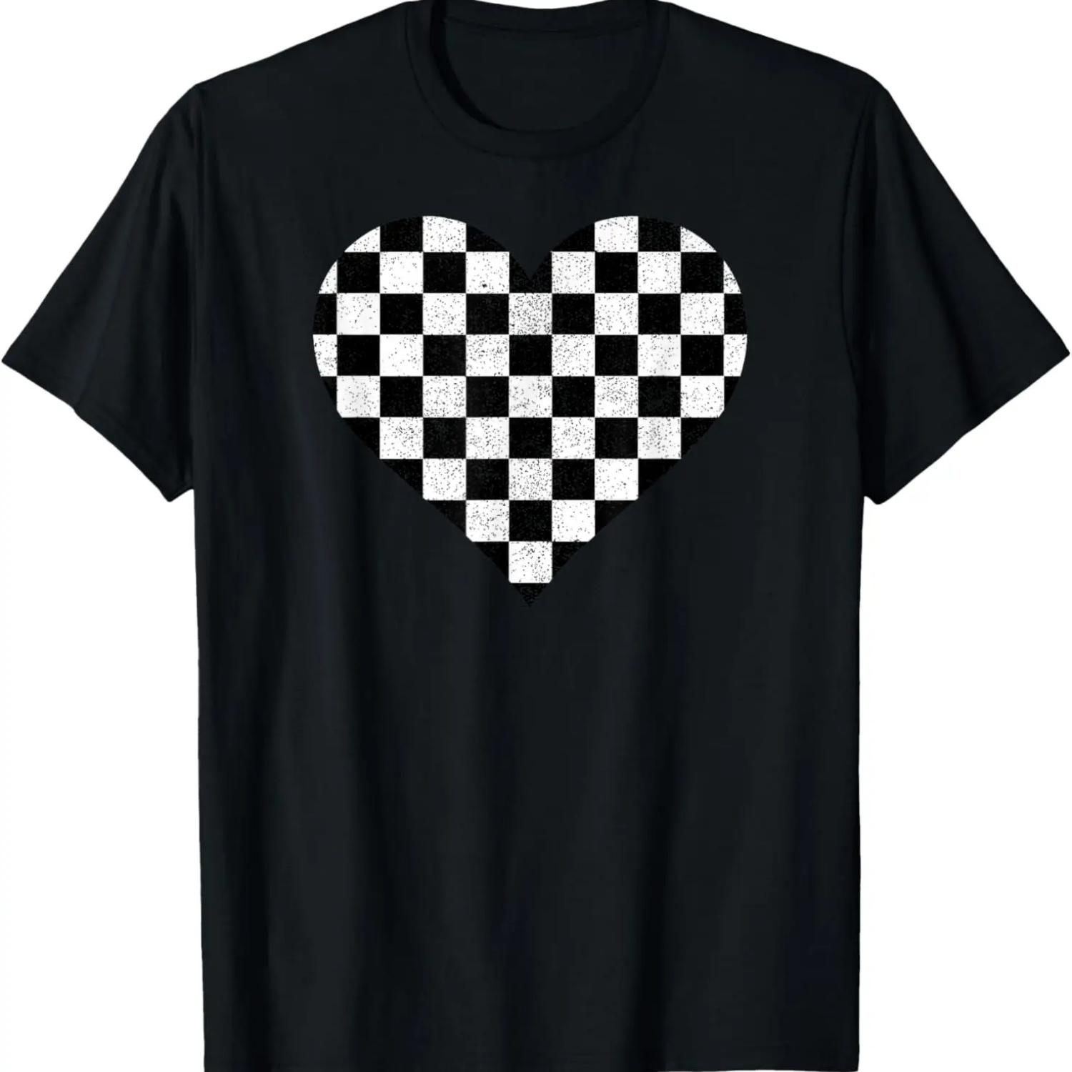 Checkered love heart black and white plaid distressed tshirt T-Shirt XXXXXL чорний
Checkered love heart black and white plaid distressed tshirt T-Shirt XXXXXL чорний