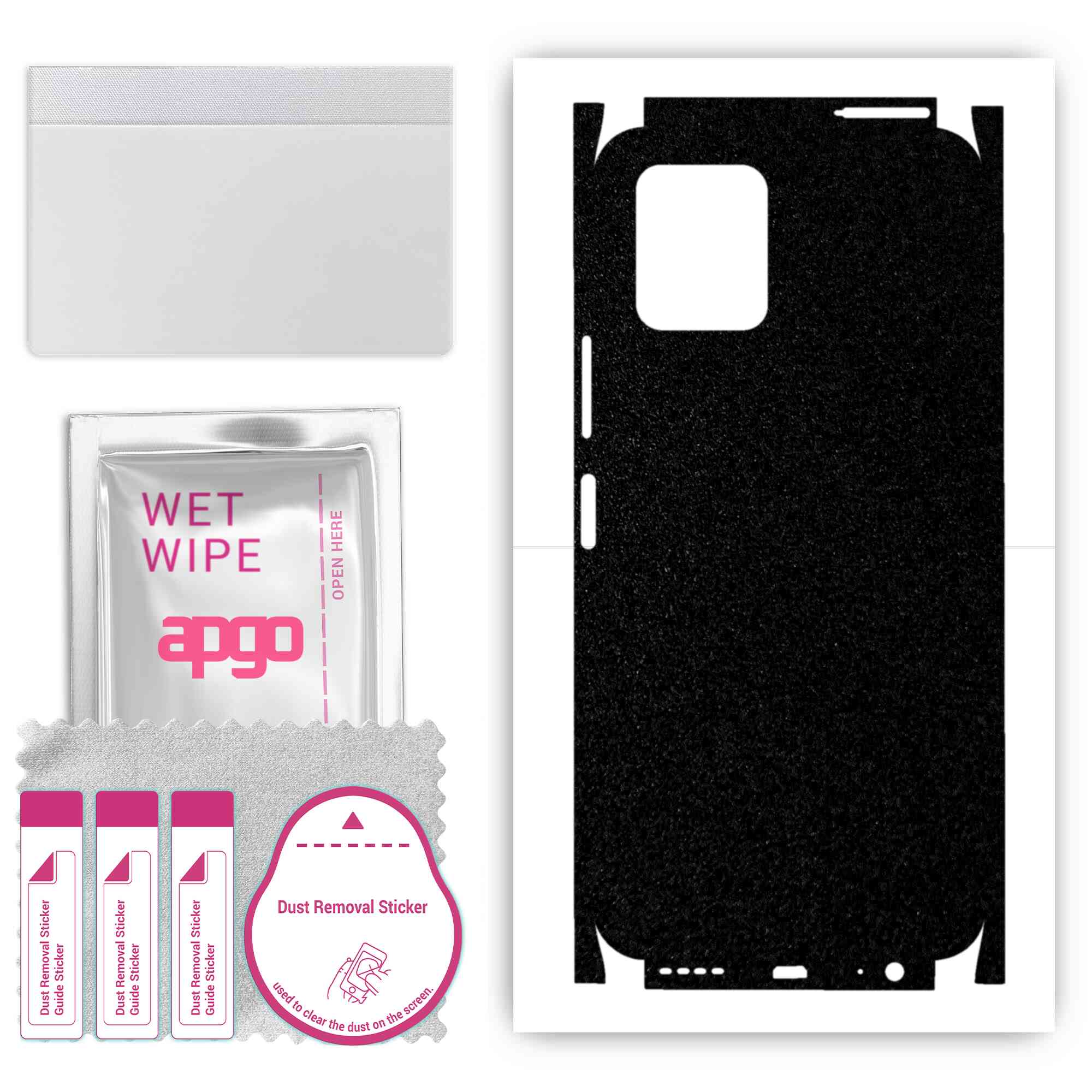 apgo Protective Skin Sticker for the back+sides compatible with Vivo Y15C, Full Wrap Film, Foil, Vinyl - Pattern Matte Black
apgo Protective Skin Sticker for the back+sides compatible with Vivo Y15C, Full Wrap Film, Foil, Vinyl - Pattern Matte Black