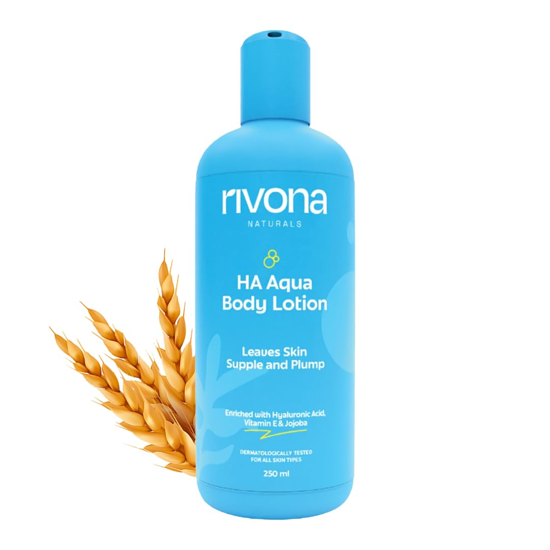 Rivona Naturals HA Nourishing Body Lotion| Hydrating and Refreshing non sticky lotion, For Men & Women |for dry skin lotion |250 ml
Rivona Naturals HA Nourishing Body Lotion| Hydrating and Refreshing non sticky lotion, For Men & Women |for dry skin lotion |250 ml