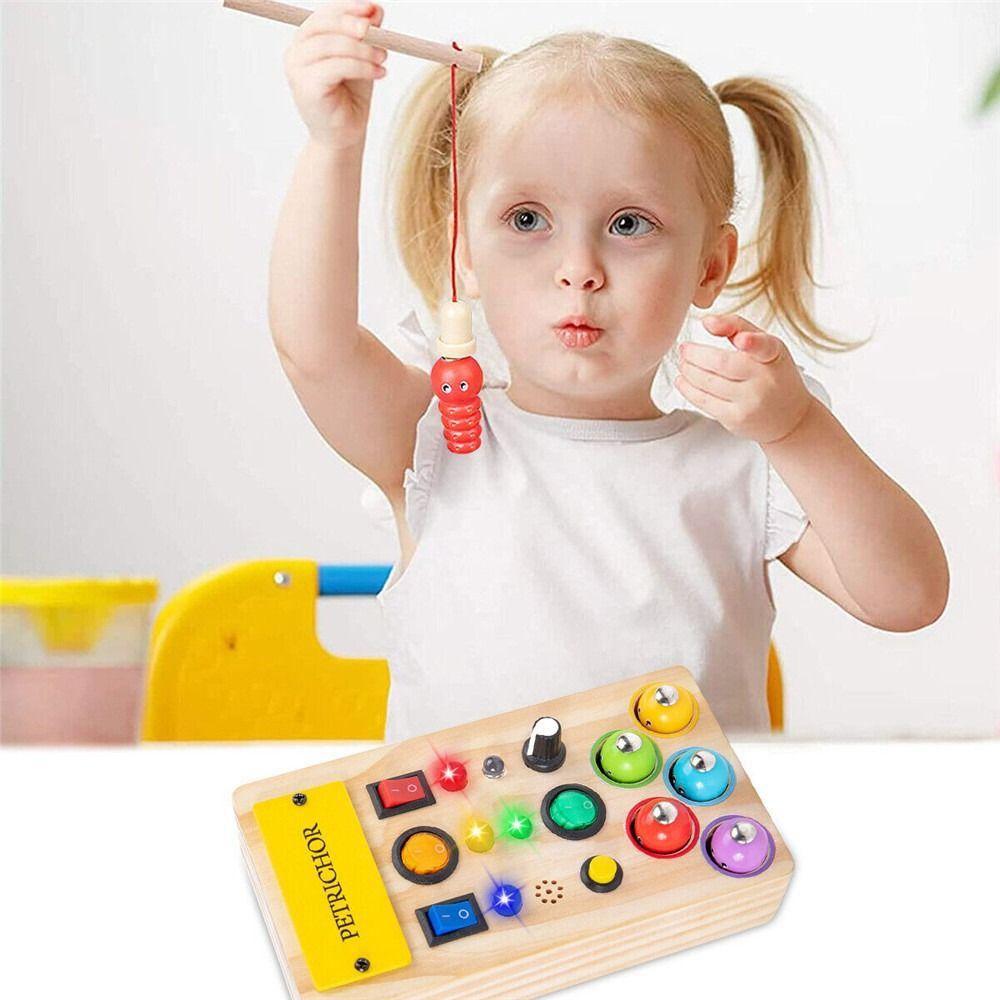 Colourful LED Light Interactive Toddler Toys Sensory Fidget Toys Playing Game Busy Board
Colourful LED Light Interactive Toddler Toys Sensory Fidget Toys Playing Game Busy Board