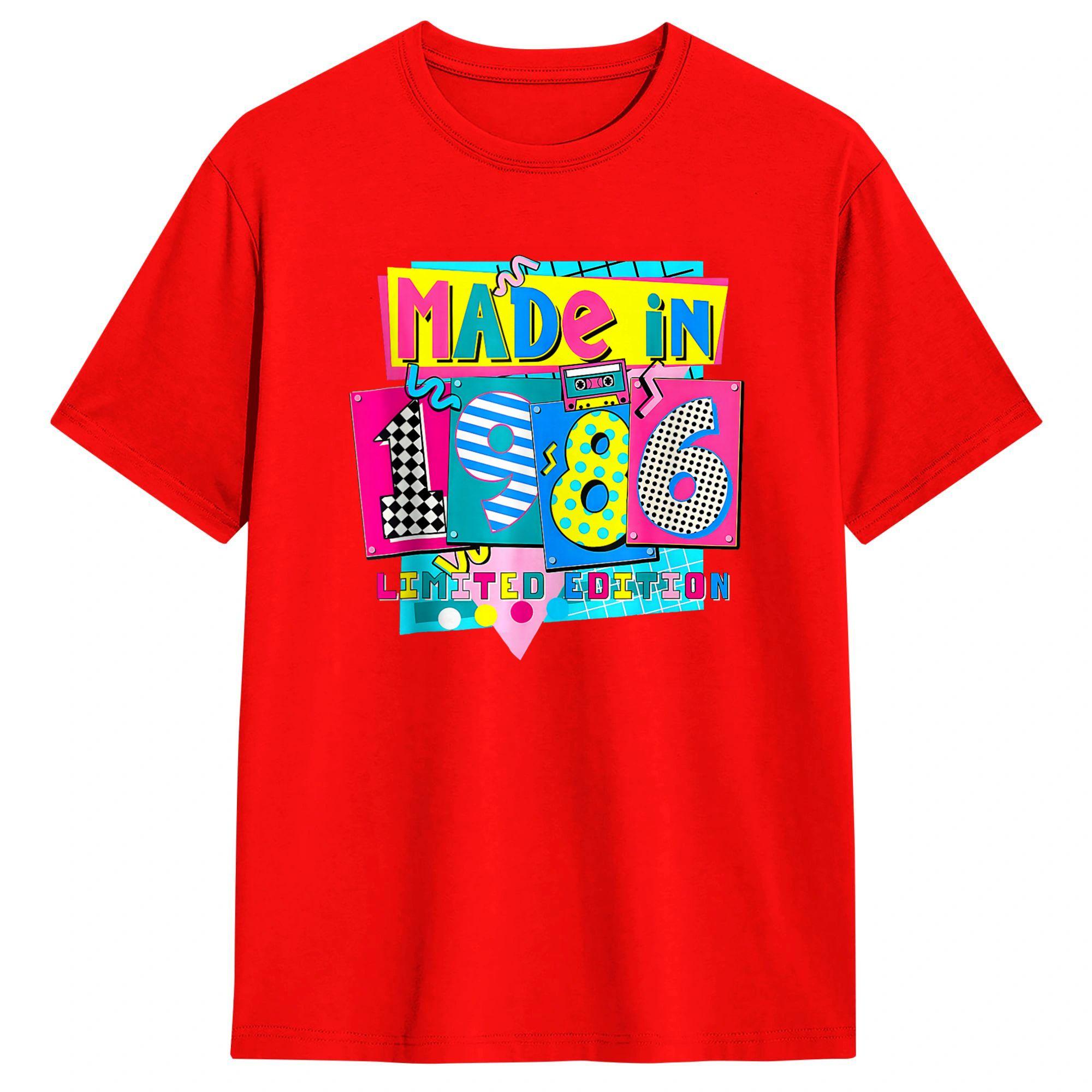 Made in 1986 Limited Edition 40th Birthday Party T Shirts Cotton Top Tees Streetwear Short Sleeve T Shirt O Neck Hip Hop Tshirt S
Made in 1986 Limited Edition 40th Birthday Party T Shirts Cotton Top Tees Streetwear Short Sleeve T Shirt O Neck Hip Hop Tshirt S