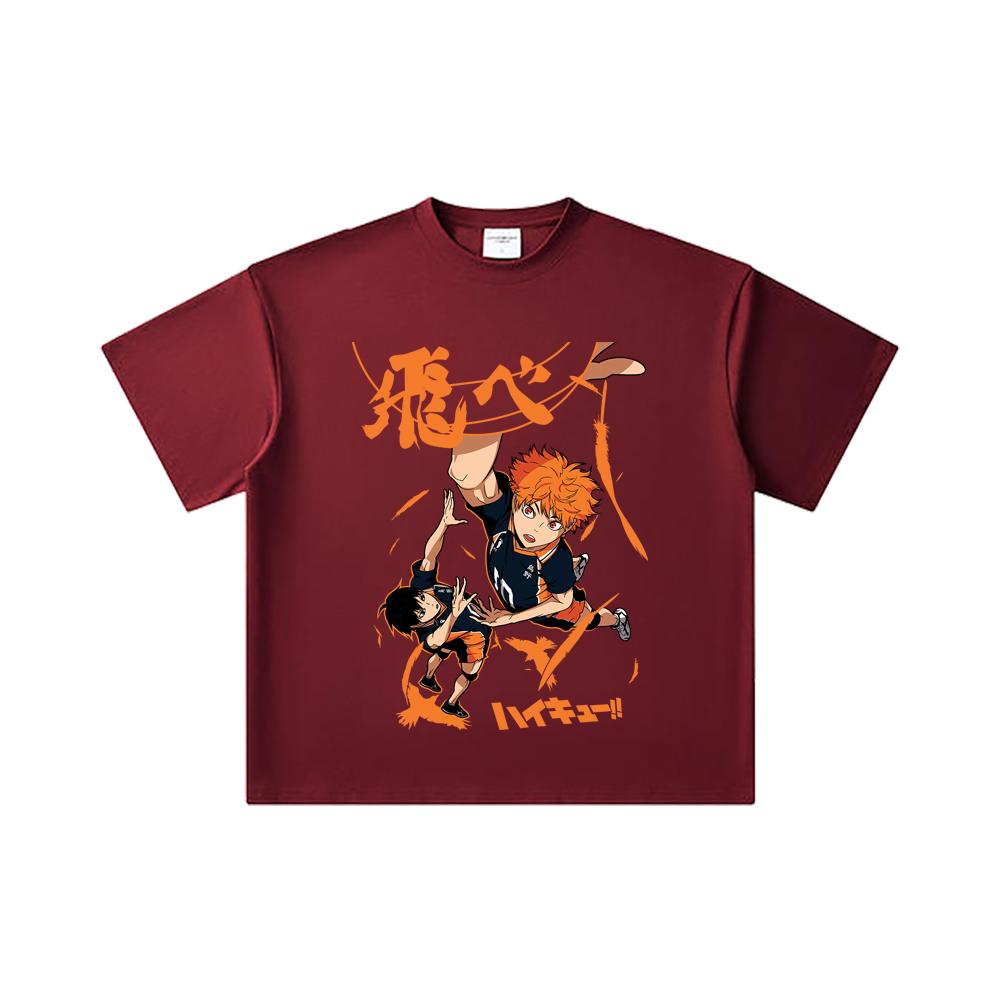 260 GSM Double Yarn 32 Count 100% Cotton Haikyuu V10 Hinata Tobio Print Unisex Heavy Cotton T Shirt 2XL вина червоного кольору
260 GSM Double Yarn 32 Count 100% Cotton Haikyuu V10 Hinata Tobio Print Unisex Heavy Cotton T Shirt 2XL вина червоного кольору
