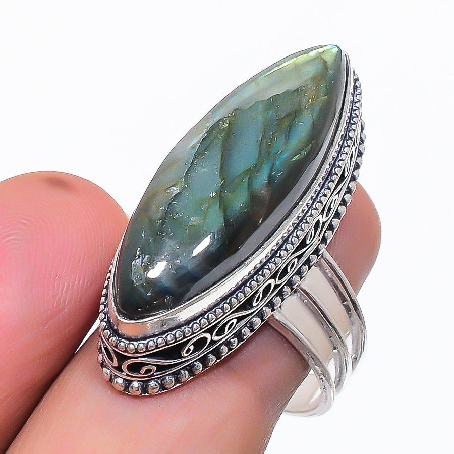 Натуральный Лабрадорит Драгоценный Камень 925 Стерлинговое Серебро Ювелирное Кольцо Размер 9 l6t26
Натуральный Лабрадорит Драгоценный Камень 925 Стерлинговое Серебро Ювелирное Кольцо Размер 9 l6t26