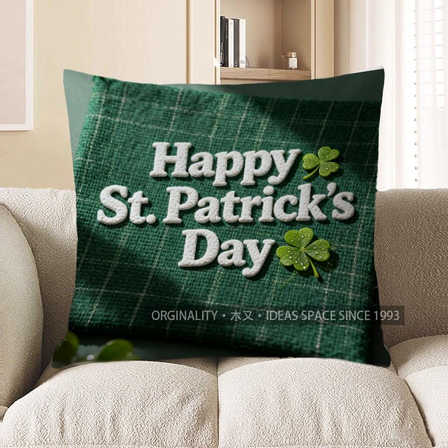 2D Happy St. Patrick S Day Cushion For Festive Look Pattern Cushion Cover Suitable For Sofa Bedroom Car Pillow Cover 40x40cm
2D Happy St. Patrick S Day Cushion For Festive Look Pattern Cushion Cover Suitable For Sofa Bedroom Car Pillow Cover 40x40cm