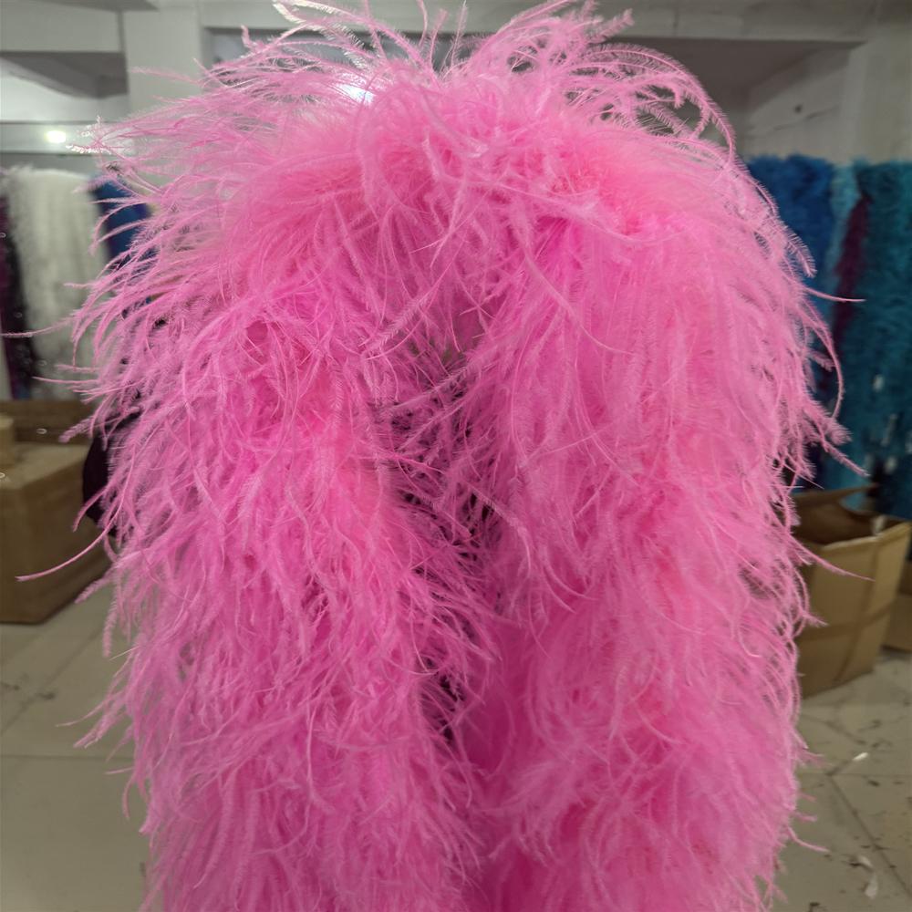 2 метра натуральное боа из страусиных перьев 6 слоев страусиные перья отделка шаль крашеная разная праздничная одежда украшение плюмаж шарф 6 PLY boa розовый
2 метра натуральное боа из страусиных перьев 6 слоев страусиные перья отделка шаль крашеная разная праздничная одежда украшение плюмаж шарф 6 PLY boa розовый