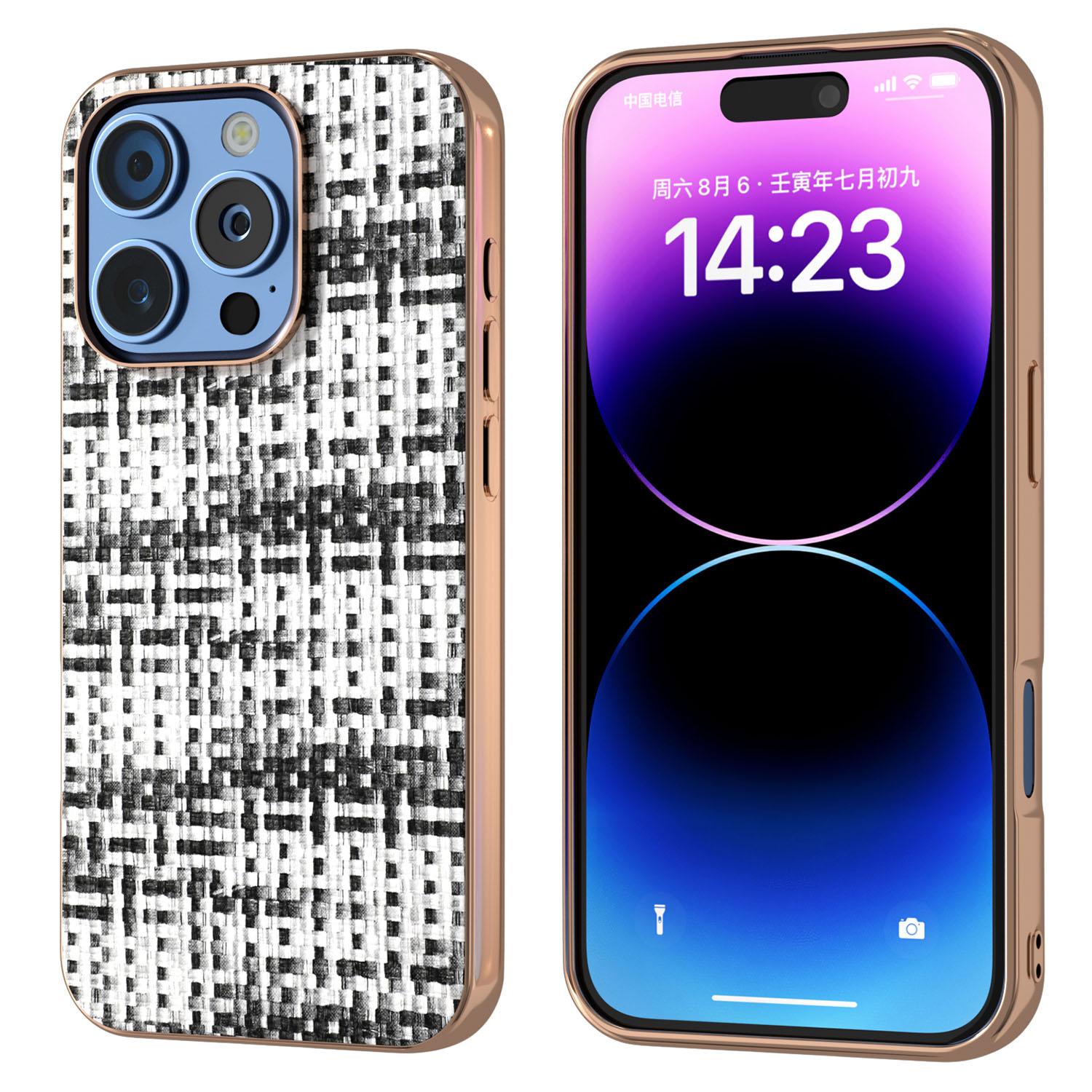 Для iPhone 16 Pro Чохол з гальванізованим краєм, текстура клітинки, ПУ шкіра + ПК + ТПУ, чохол для телефону A
Для iPhone 16 Pro Чохол з гальванізованим краєм, текстура клітинки, ПУ шкіра + ПК + ТПУ, чохол для телефону A