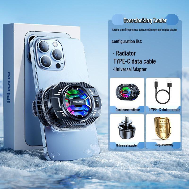 Silent Cooling Back Clip for E-sports - Mobile Phone Radiator & Holder
Silent Cooling Back Clip for E-sports - Mobile Phone Radiator & Holder
