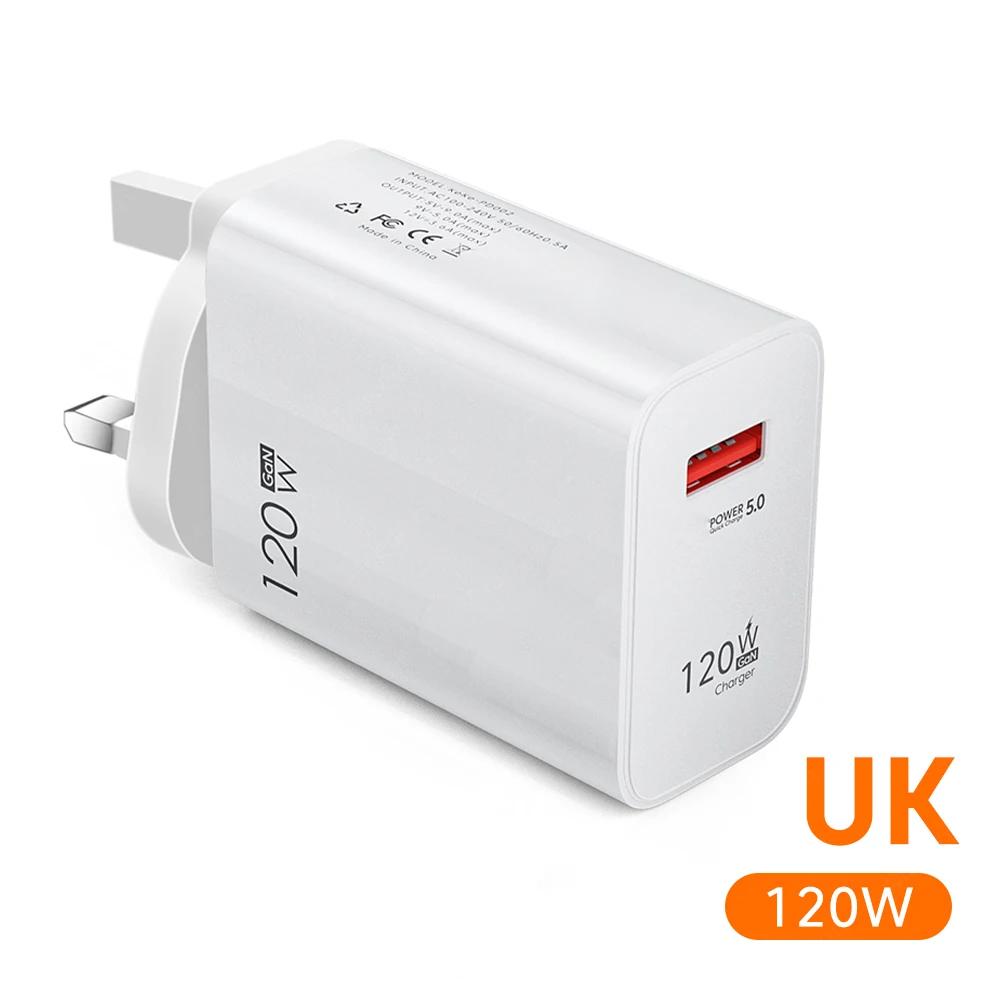 USB 120W Зарядний пристрій Швидка зарядка 3.0 EU/US Штекер Адаптер для телефону Type C Провід для iPhone Samsung Xiaomi Huawei Швидкий зарядний пристрій
USB 120W Зарядний пристрій Швидка зарядка 3.0 EU/US Штекер Адаптер для телефону Type C Провід для iPhone Samsung Xiaomi Huawei Швидкий зарядний пристрій