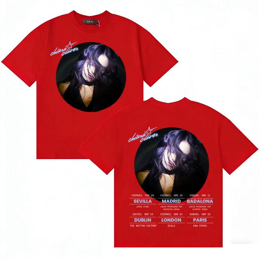 Rapper Chiara Oliver 2026 Tour Merch T Shirt Unisex Women Fashion Cotton Short Sleeve Tee Oversized Cozy High Street Tshirts Unisex S
Rapper Chiara Oliver 2026 Tour Merch T Shirt Unisex Women Fashion Cotton Short Sleeve Tee Oversized Cozy High Street Tshirts Unisex S