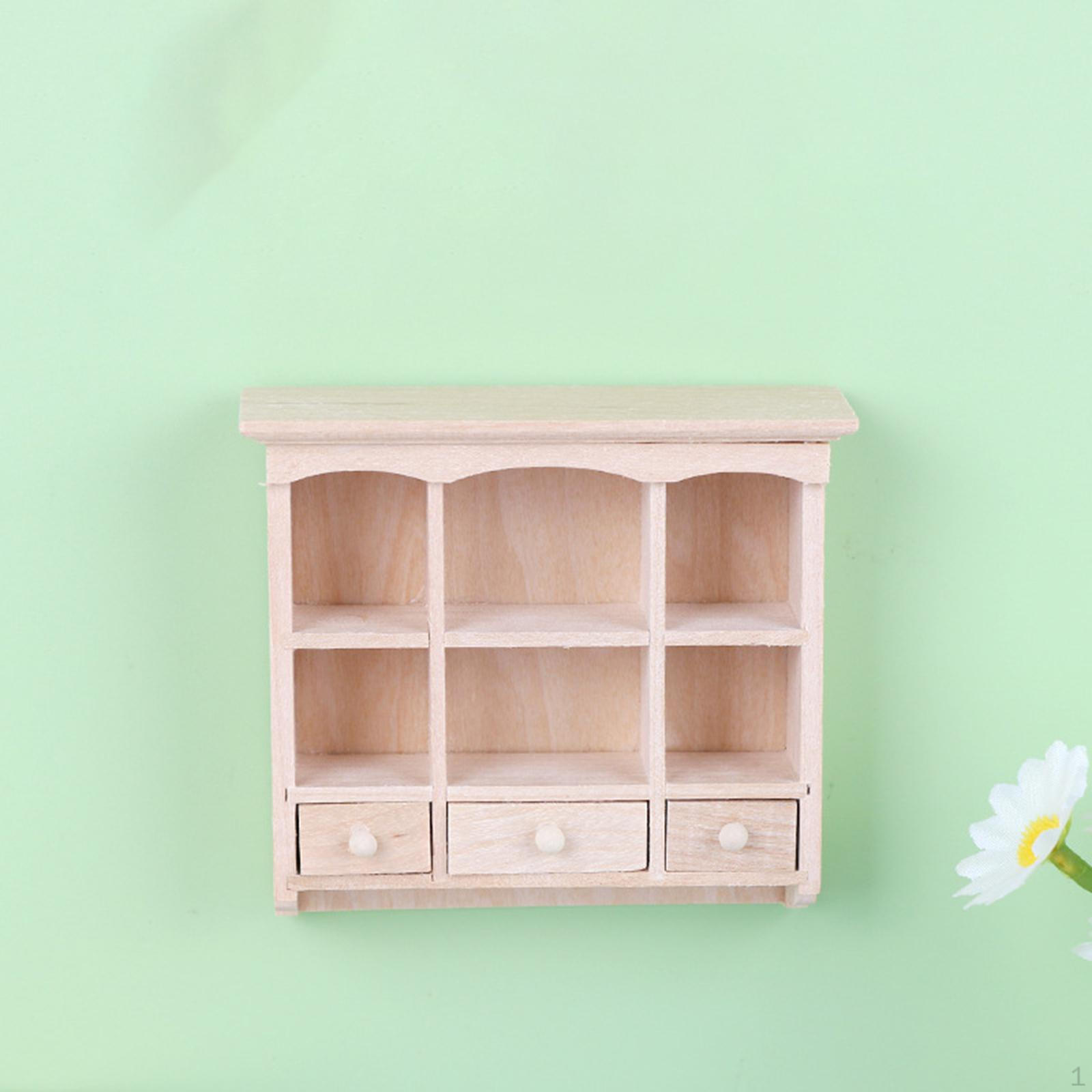 Dollhouse Miniature Cabinet DIY Scene Model Simulation Classic Wood with Compartment Ornament 1/12
Dollhouse Miniature Cabinet DIY Scene Model Simulation Classic Wood with Compartment Ornament 1/12