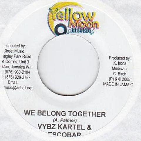 7inch Record VYBZ KARTEL, ESCOBAR / ACTION K - We Belong Together / Weh Yu Feel Li Yellow Moon 2005 Jamaica Reggae, Ska & Dub
7inch Record VYBZ KARTEL, ESCOBAR / ACTION K - We Belong Together / Weh Yu Feel Li Yellow Moon 2005 Jamaica Reggae, Ska & Dub