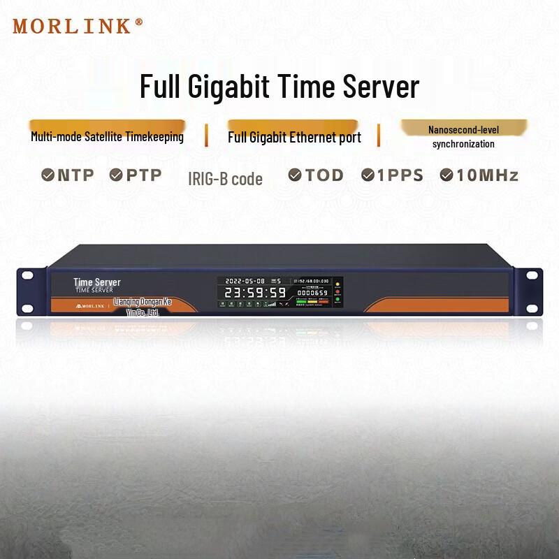 MORLINK Gigabit PTP/NTP Time Server with BeiDou/GPS Sync
MORLINK Gigabit PTP/NTP Time Server with BeiDou/GPS Sync
