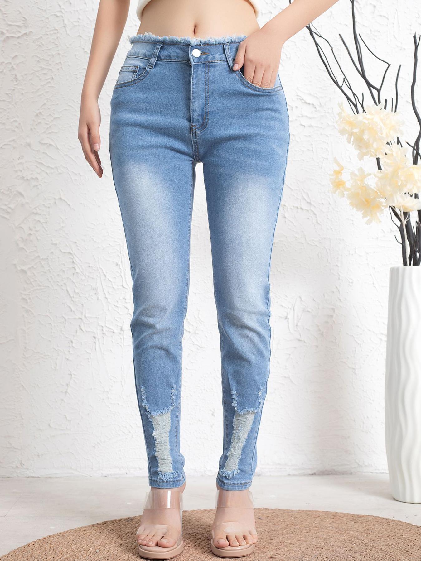 Puffanpop Women s High Waisted Stretchy Skinny Jeans - Light Wash Frayed Waistband Distressed Ankle Slim Fit Denim Pants for Casual Wear XXL синій
Puffanpop Women s High Waisted Stretchy Skinny Jeans - Light Wash Frayed Waistband Distressed Ankle Slim Fit Denim Pants for Casual Wear XXL синій