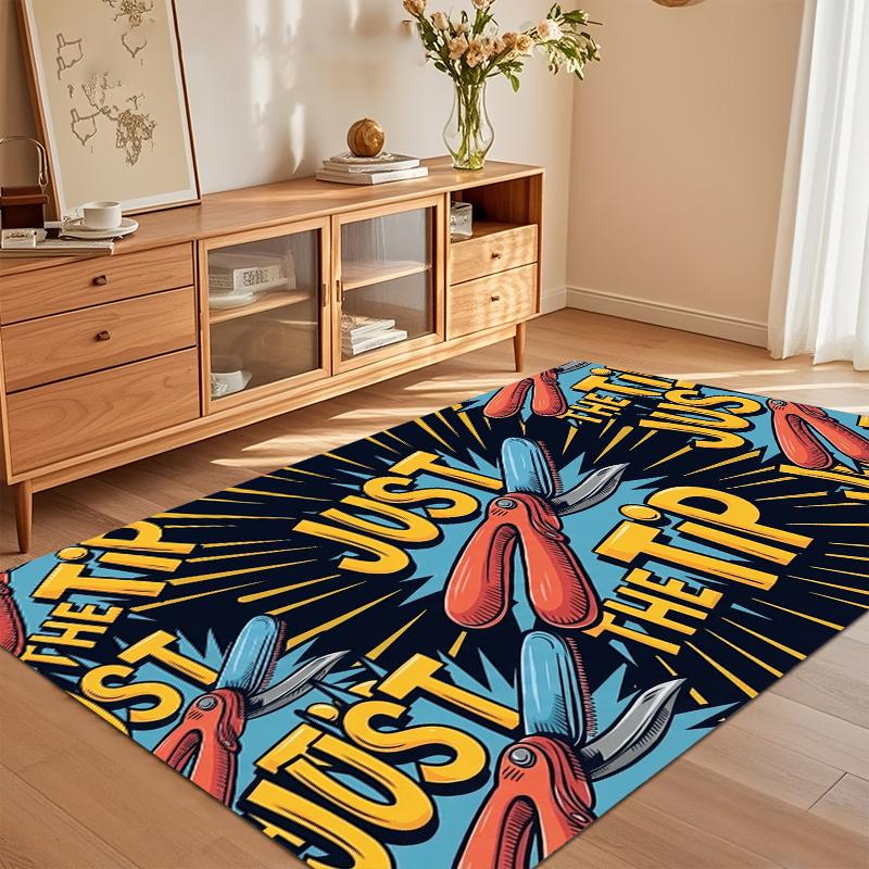 Just The Tip Rug Comic Style Pliers Humorous Entryway Doormat NonSlip Easy Clean Carpet for Living Room Bedroom Pet Friendly 40X60cm
Just The Tip Rug Comic Style Pliers Humorous Entryway Doormat NonSlip Easy Clean Carpet for Living Room Bedroom Pet Friendly 40X60cm