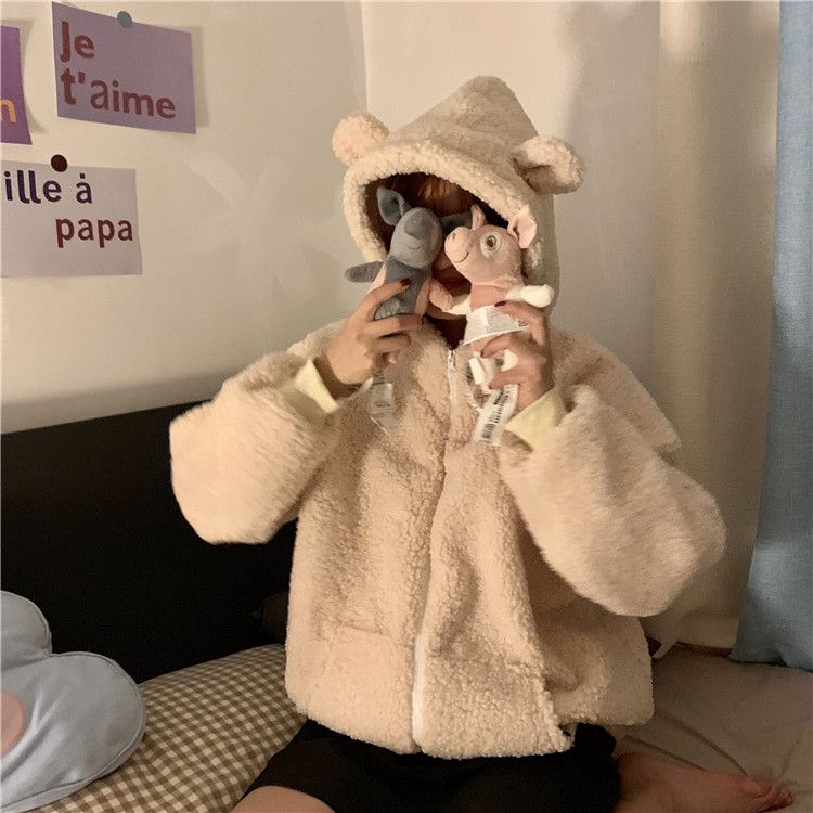Sweet Kawaii Bear Zip Up Hoodies Women Japanese Harajuku Cute Ear School Student Товстий світшот з капюшоном зима M абрикосовий
Sweet Kawaii Bear Zip Up Hoodies Women Japanese Harajuku Cute Ear School Student Товстий світшот з капюшоном зима M абрикосовий