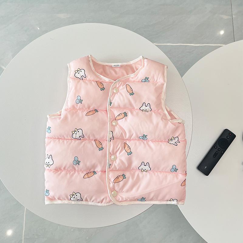 Детский пуховый хлопковый жилет для девочек и мальчиков, легкий стеганый жилет с рисунком, куртка, осенне-зимняя одежда для младенцев 90
Детский пуховый хлопковый жилет для девочек и мальчиков, легкий стеганый жилет с рисунком, куртка, осенне-зимняя одежда для младенцев 90