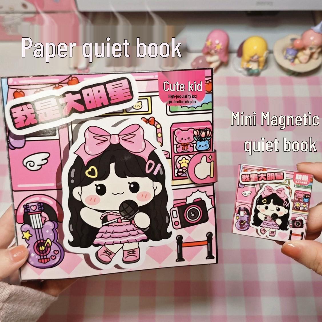 Handmade Magnetic Quiet Book: I Am a Big Star Girl s Sticker Toy with Free Shipping
Handmade Magnetic Quiet Book: I Am a Big Star Girl s Sticker Toy with Free Shipping