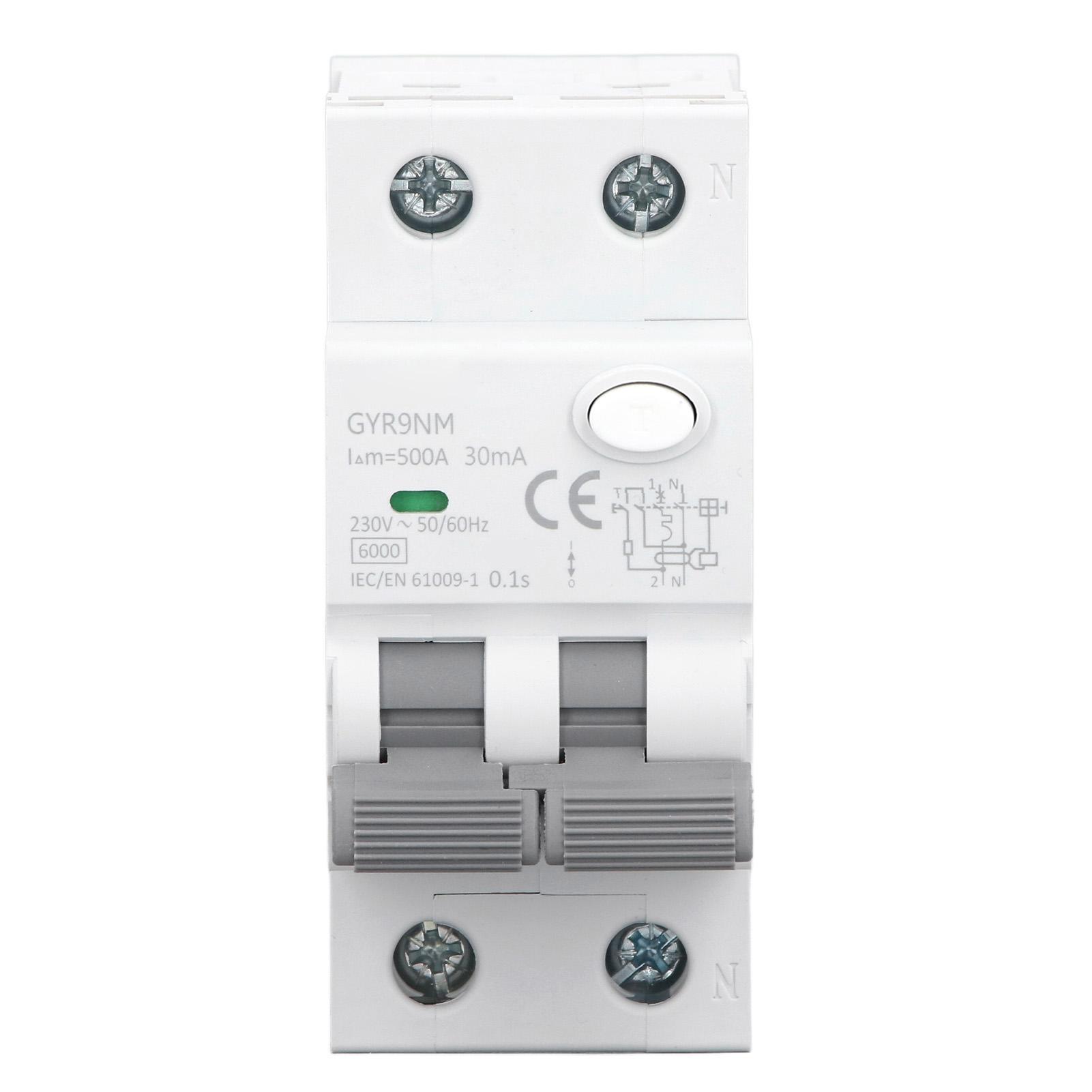 1P+N 10A 230V 30mA Rated Residual Current Operated Circuit Breaker with Multi Protections Indicator
1P+N 10A 230V 30mA Rated Residual Current Operated Circuit Breaker with Multi Protections Indicator
