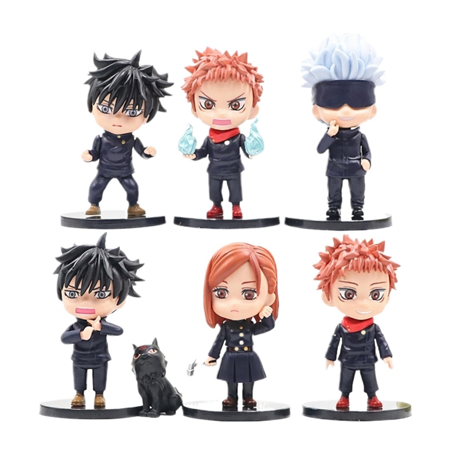 Set of 6 Collectible Anime Character Figurines with Display Stands Cute Cartoon Style Desktop Decoration for Fans and Collectors One Size чорний
Set of 6 Collectible Anime Character Figurines with Display Stands Cute Cartoon Style Desktop Decoration for Fans and Collectors One Size чорний