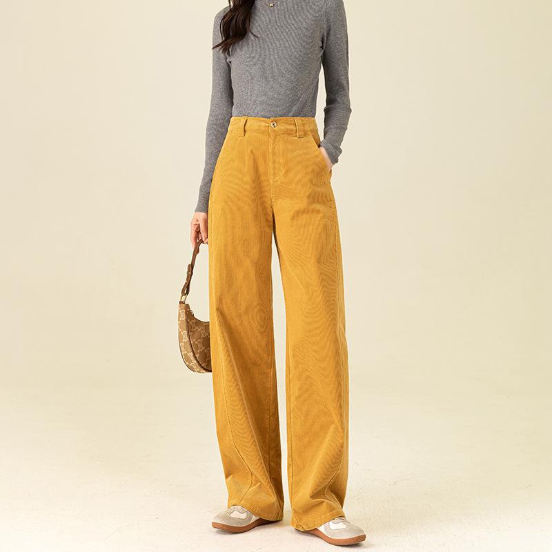 Xin Ge Women s High Waist Wide Leg Corduroy Pants - Sunset Yellow, 2024 Autumn/Winter Collection. 28
Xin Ge Women s High Waist Wide Leg Corduroy Pants - Sunset Yellow, 2024 Autumn/Winter Collection. 28