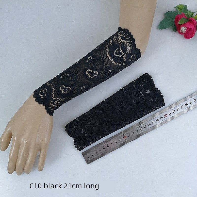 Small Arm Heattech Oversleeve Female Sun Protection Scar Covering Tattoo Lace Wrist Cuff Wristband Arm Sleeve Gloves Black XL
Small Arm Heattech Oversleeve Female Sun Protection Scar Covering Tattoo Lace Wrist Cuff Wristband Arm Sleeve Gloves Black XL