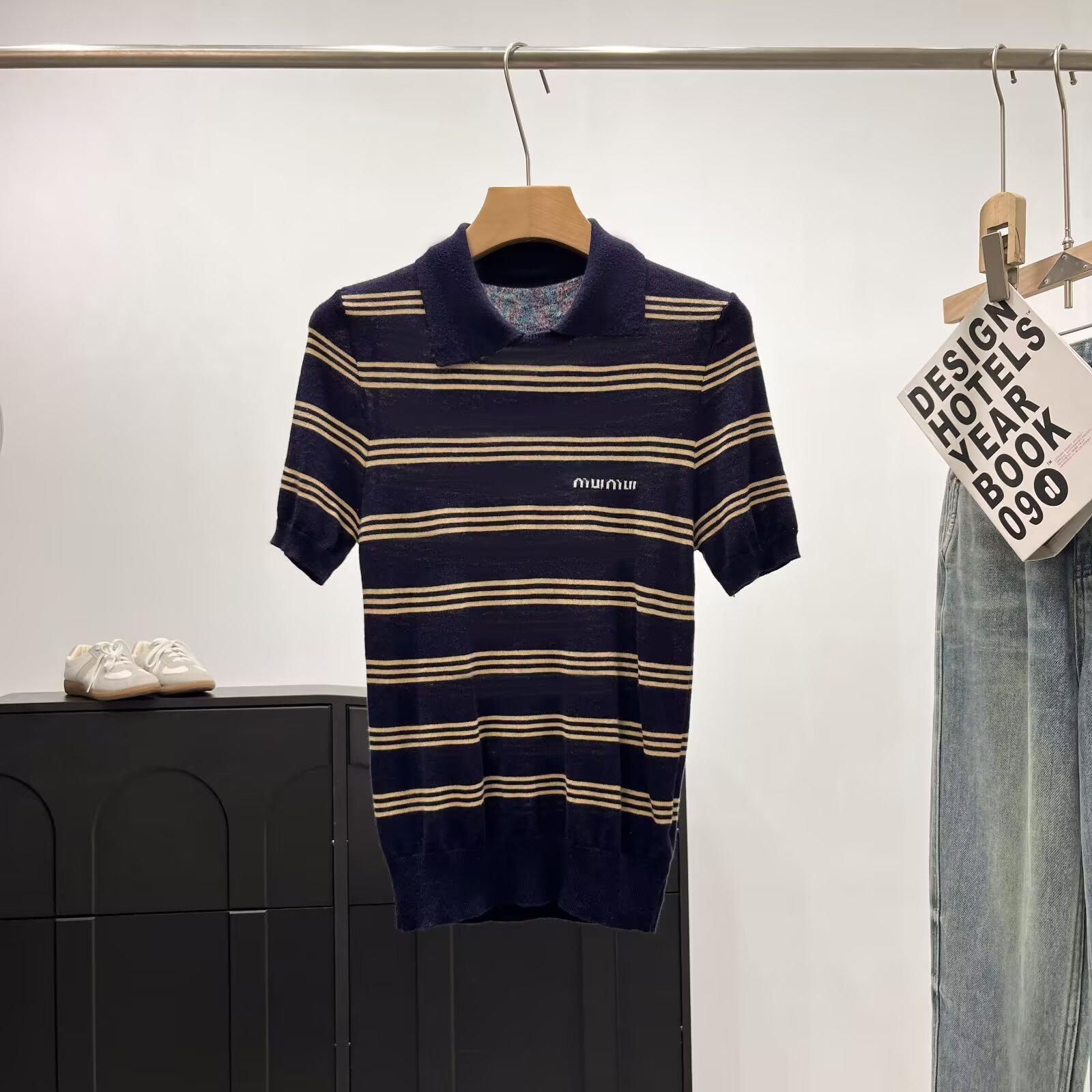 Женский летний поло с коротким рукавом в полоску от BM&MD&ZA - Повседневная и универсальная мода. S
Женский летний поло с коротким рукавом в полоску от BM&MD&ZA - Повседневная и универсальная мода. S