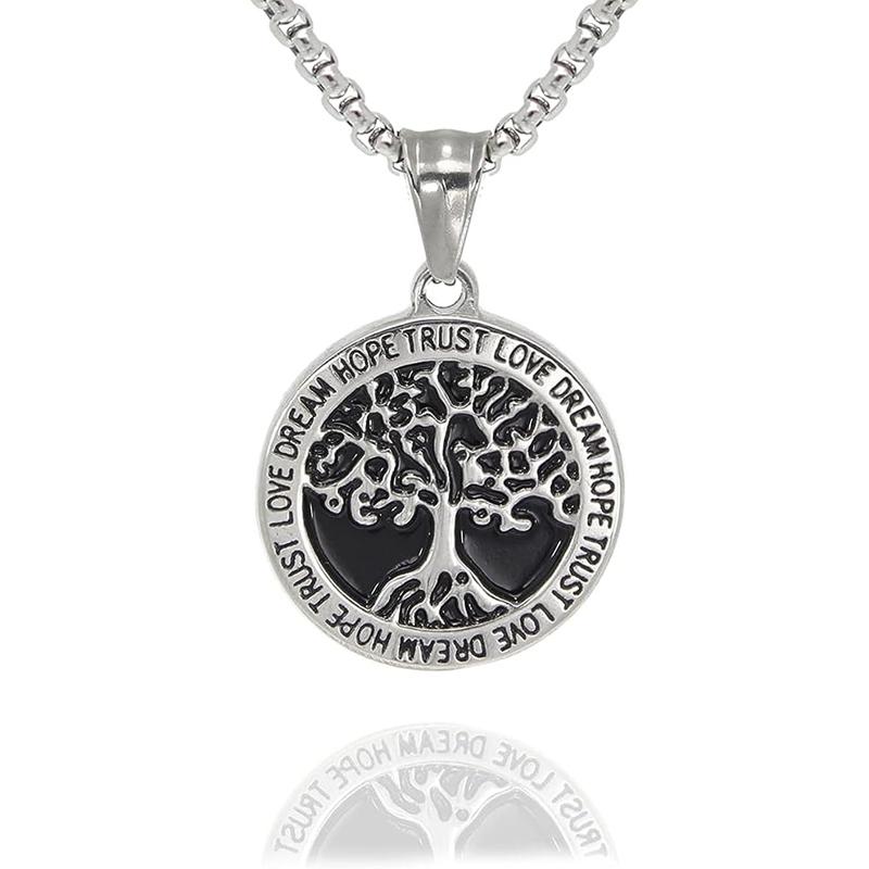 Yggdrasil Древо жизни кулон ожерелье из нержавеющей стали Мужское Древо жизни кулон ожерелье
Yggdrasil Древо жизни кулон ожерелье из нержавеющей стали Мужское Древо жизни кулон ожерелье