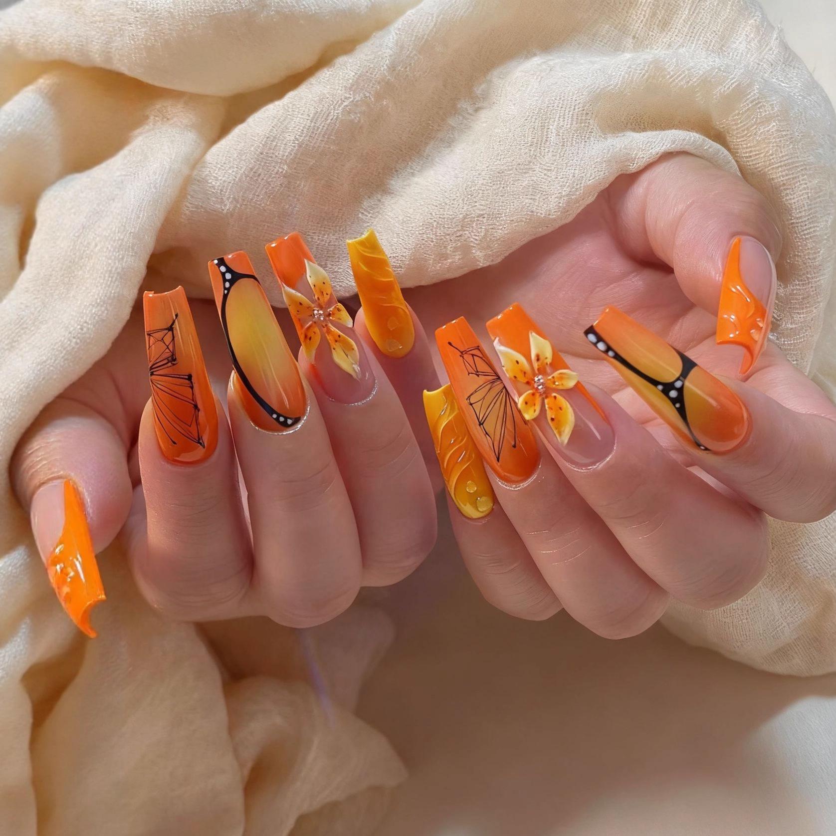 3D Hot Girl Summer Nail Stickers: Yellow Flowers & Butterflies False Nails
3D Hot Girl Summer Nail Stickers: Yellow Flowers & Butterflies False Nails