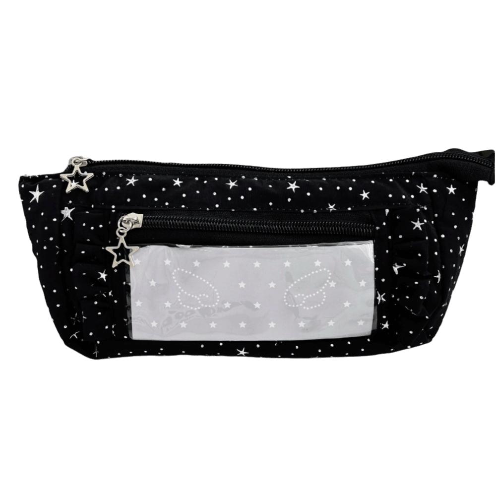 Zipper Star Pain Bag Lace Ruffle Large Capacity Student Pencil Case Transparent Window Pen Pouch for Students Gift чёрный
Zipper Star Pain Bag Lace Ruffle Large Capacity Student Pencil Case Transparent Window Pen Pouch for Students Gift чёрный