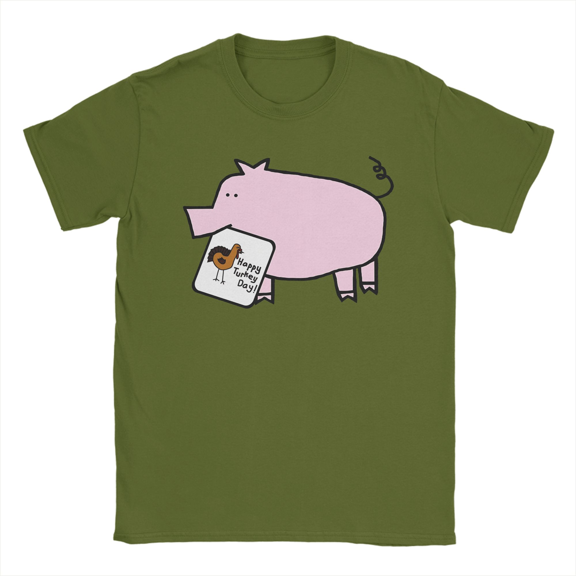 Cute Pig With Thanksgiving Turkey Greetings T Shirt for Men Pure Cotton Vintage T-Shirts Tee Shirt Short Sleeve Tops New Arrival 4XL
Cute Pig With Thanksgiving Turkey Greetings T Shirt for Men Pure Cotton Vintage T-Shirts Tee Shirt Short Sleeve Tops New Arrival 4XL