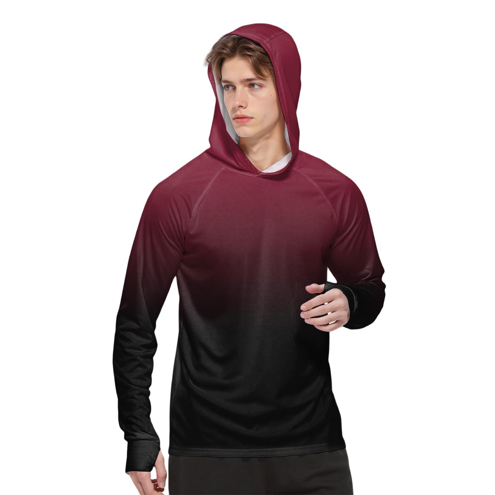 Мужская модная рубашка с длинным рукавом с принтом и капюшоном SPF/UV XL красный
Мужская модная рубашка с длинным рукавом с принтом и капюшоном SPF/UV XL красный