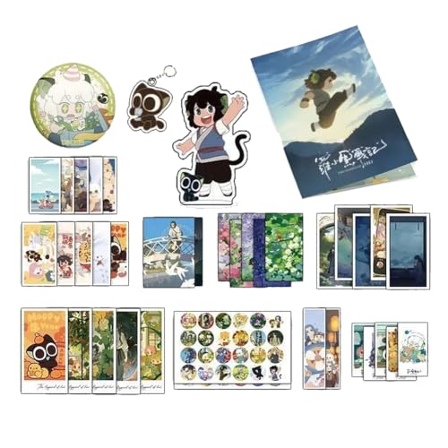 The Legend of Hei Merchandise Lucky Bag (116-Piece Set) Gift Box with Xiaohei, Mugen, Nata, Keychain, Badge, Lomo Card, and Acrylic Stand. Perfect for
The Legend of Hei Merchandise Lucky Bag (116-Piece Set) Gift Box with Xiaohei, Mugen, Nata, Keychain, Badge, Lomo Card, and Acrylic Stand. Perfect for