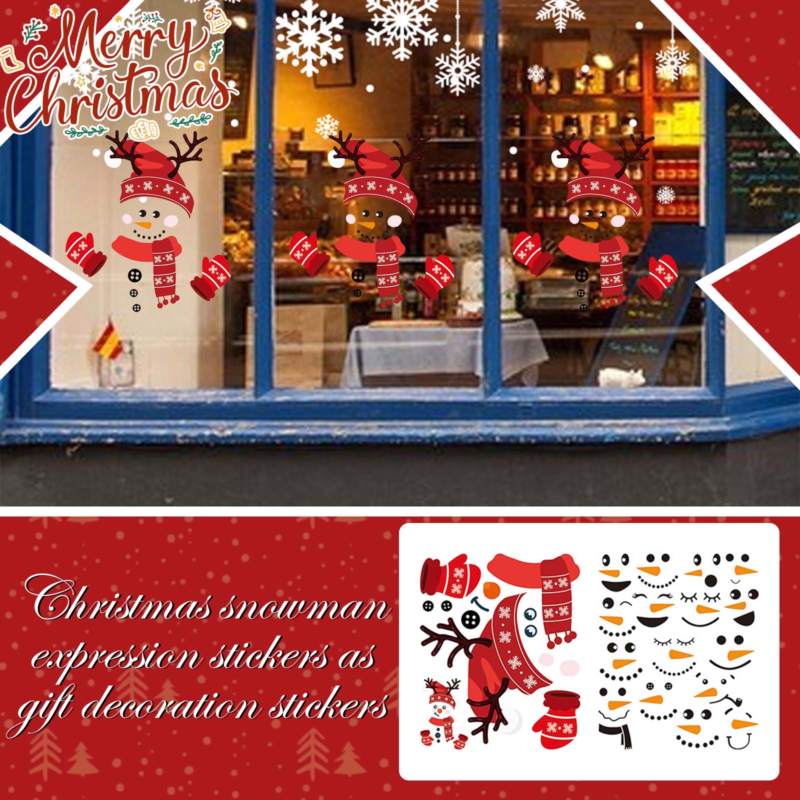 Christmas Snowman Stickers, Gift Decoration Stickers, PVC Self-adhesive Cartoon Funny Snowman Refrigerator Stickers, Window Stickers One Size
Christmas Snowman Stickers, Gift Decoration Stickers, PVC Self-adhesive Cartoon Funny Snowman Refrigerator Stickers, Window Stickers One Size